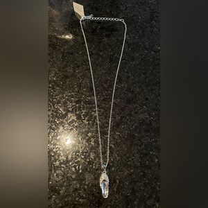 Swarovski glass slipper necklace